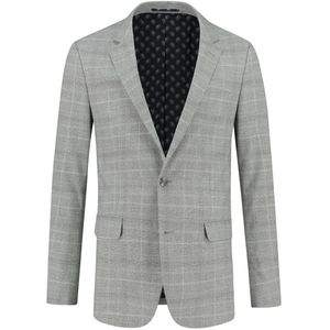 GENTS - Colbert ruit - Polyblend - Lichtgrijs - Maat 48/L