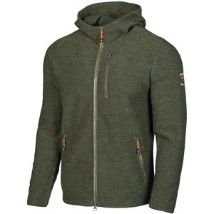 Ivanhoe of Sweden - Titus Hood - Wollen Vest - Olijfgroen - 98% Wol