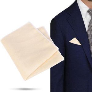 Allecto Plus - Katoenen pochette in effen keperbinding voor heren en dames, stoffen zakdoeken, 24 cm lengte