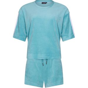 Dames Shortama Rebelle - Tropical Turquoise - Velours - Maat 34