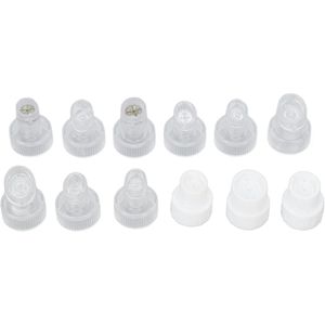 Hydra Dermabrasion Tip - 12pcs Hydra Facial Dermabrasion Tip - Diepe Reiniging - Microdermabrasion Vervangkoppen voor Huidverzorging