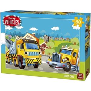 Puzzel Funny Vehicles Cargo Cars (50 Stukjes)