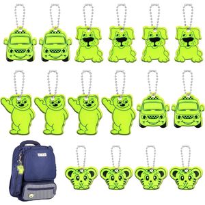 Reflecterende veiligheidshanger 16 stuks - Kan op kleding, rugzakken, dieren, kinderwagens worden bevestigd