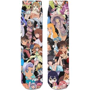 Goby Animehelden Sokken – Happy Socks - Grappige Sokken - Vrolijke Sokken - Maat 35–39