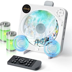 Discman - CD speler - Anti shock - Oplaadbaar - Bluetooth - Voor oordopjes en koptelefoon - Must have voor iedereen!