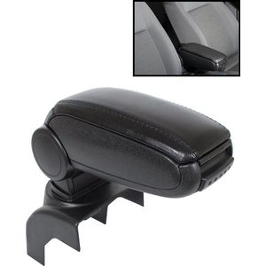 Armsteun - VW Golf 5 - VW Jetta III - Kunstleer- Zwart - Volkswagen Golf V armleuning met opbergruimte