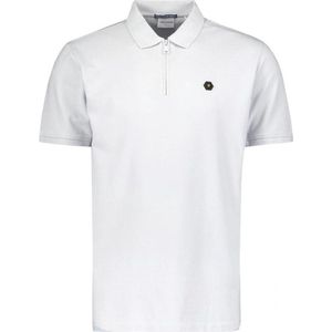 NO-EXCESS Poloshirt Polo Met Rits 24380422 010 White Mannen Maat - L