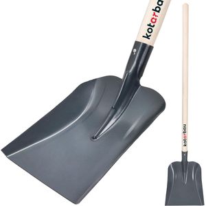 Robuuste tuinschep 270 x 244 mm - Stalen schep voor bulkgoederen, geschikt voor 38 mm steel