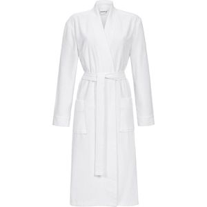 Witte uniseks badjas badstof - Wit - Maat - L