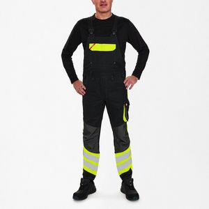Engel Cargo Amerikaanse overall 3870-217 - Black / Hi-vis Yellow - 42