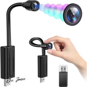 Mrs. Jones Premium Mini Bewakingscamera met WiFi - HD - Kleine Camera - Bewegingsdetectie - Thuis/Kantoor - USB-aansluiting - Batterij niet inbegrepen