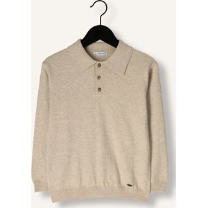 MAYORAL - L/S KNIT POLO - Longsleeve - Beige