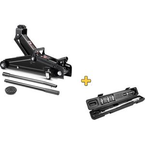 Borg Hydraulische Autokrik / Garagekrik - 3 Ton belastbaar inclusief Compleet set Gude momentsleutel 1/2