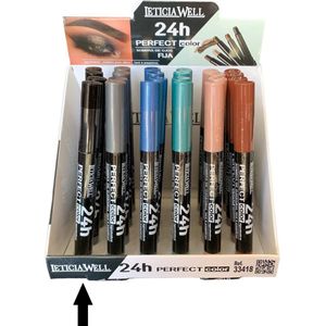 Leticia Well - Oogschaduw Potlood - Draaibaar / Automatic Pencil - Zwart - Nummer 35