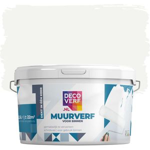 Decoverf muurverf mat 9003 wit, 2.5L