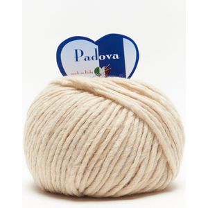 Tricot Café - Padova - Wol-alpacamix garen geschikt voor alle soorten werk Ideaal voor haakwerk Gemaakt in Italië Mix elegantie en kwaliteit 50g donker crème kleur 2