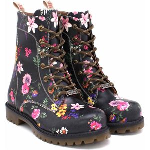 Goby - Flower Town - Dames Veterboot - Handgemaakt - Vegan