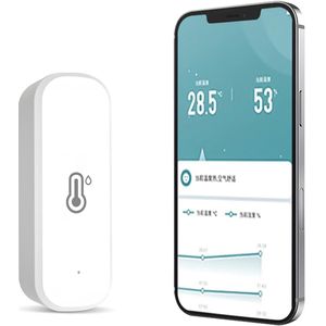 Slimme Thermometer Hygrometer WiFi Temperatuur- en Vochtigheidsmeter voor Binnen