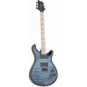 PRS Dustie Waring CE24 Hardtail Faded Blue Burst Limited Edition - Custom elektrische gitaar