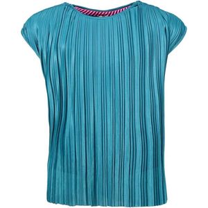 B-Nosy Meisjes t-shirts & polos B-Nosy Girls plisse top Dark Ocean 122/128