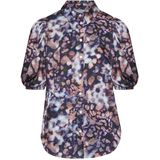SISTERS POINT Blouse 'ELLA-SH61'  navy / zalm roze / wit
