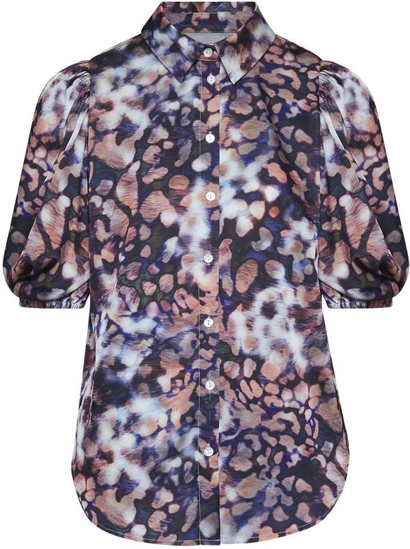 SISTERS POINT Blouse 'ELLA-SH61'  navy / zalm roze / wit