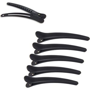 Zeynomax - Haarspelden voor dames - Set van 12 stuks - Zwart - Salon en krokodillenklemmen - Haaraccessoires - Dameskapsels - Stylinggereedschap
