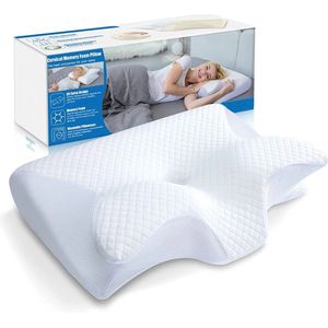 Vlinder Slaap Memory Nek Kussen - Langzaam Rebound Comfortabel - Traagschuim - Slaap Kussen - Cervicale Orthopedische Nek Massage Bed Kussen - Moederdag Cadeautje