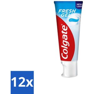 Colgate Tandpasta Fresh Gel 75 ml - Voordeelverpakking - 12 stuks