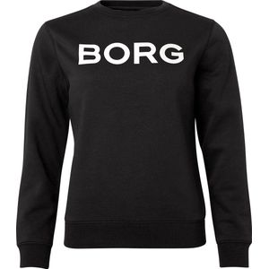 Björn Borg Logo Sweater  - Trui - Sweatshirt - Met Ronde Hals - Dames - Maat XS - Zwart