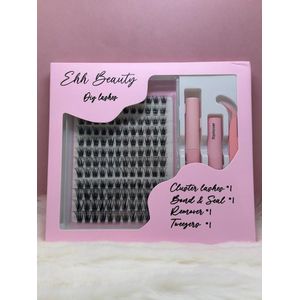 EHH BEAUTY - Diy Lashes - Classy - Wimperstukjes - Starter set compleet - Nepwimpers - Bond -Sealer -Remover- tweezer - cluster starter set