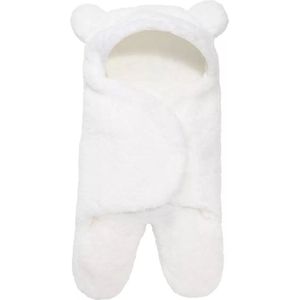 Babyslaapzak Teddy Wit - Lente/ Herst - Newborn 0-2 maand