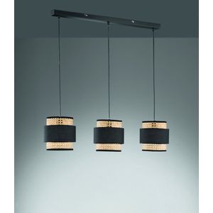 Belanian.nl - vintage,retro  hanglamp zwart, 3-vlammig, Industrieel, modern Plafond Lamp voor  Eetkamer, keuken, slaapkamer, woonkamer