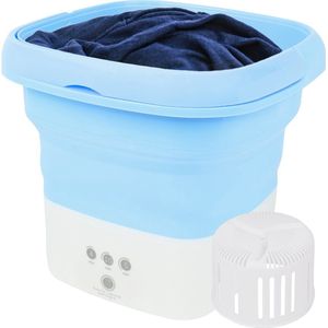 Mini wasmachine - Camping wasmachine - Opvouwbare wasmachine - Handwasmachine - Fruitwasser - Kampeer wasmachine - Wasdroger