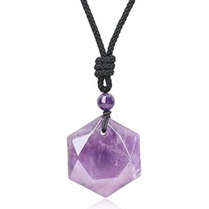 Amethist Ketting met Magatama Hanger - Een Draagbare Geluksamulet