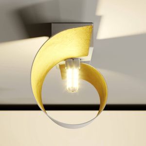 Lindby - wandlamp - 1licht - Metaal - H: 24 cm - G9 - wit, goud