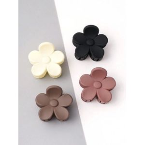Haarklem - Haarclip - Haarspeld - Haaraccessoire - Bloem - Mini - 4cm - 4 stuks