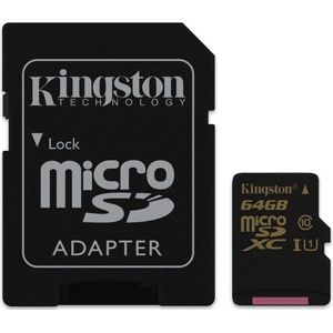 Kingston Technology microSDHC/SDXC Class 10 UHS-I 64GB MicroSDXC Klasse 10