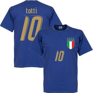Italië Cannavaro WK 2006 T-shirt - Blauw - 4XL