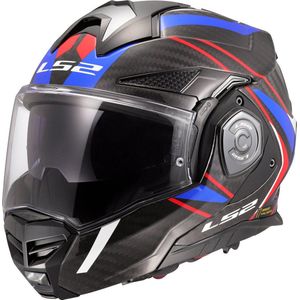 LS2 - Advant X Carbon - Helm - Blauw / Rood - Carbon