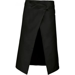 Schort/Tuniek/Werkblouse Unisex One Size Kariban Black 65% Polyester, 35% Katoen