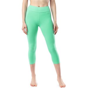 Merry Style MS-MS10-430-LE Dames Capri Leggings - Sport - Vrijetijdsbroek - 3/4 Lengte - Katoen - Sporbroek - Yogabroek - Munt - XL