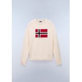 Gebreide pullover met ronde hals, model 'MURA'