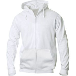 Clique Basic hoody Full zip Wit maat XS