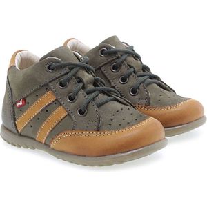 Emel (2411A-20) Sneakers Jongens Leer Khaki/Bruin maat 20