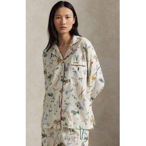 Polo Ralph Lauren - Cozy Flannel - Pyjama - Crème - 2-delig
