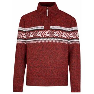 BJØRNSON Holger Scandinavisch Gebreide Pullover Heren - Teddy - Maat XL - Rood