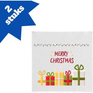 Akyol - Kerstmerry Christmas Brillendoekjes - 17,8 bij 17,8 cm - 2 Stuks