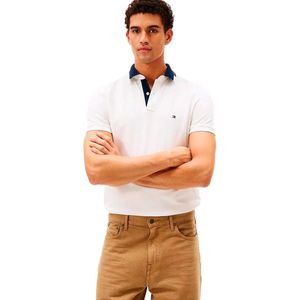 Tommy Hilfiger Mw0mw41605 Korte Mouw Poloshirt Wit S Man