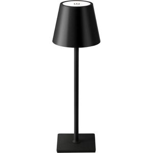 Oplaadbare Tafellamp - Draadloos - Dimbaar - Touch lamp - 38 CM - Zwart - LED